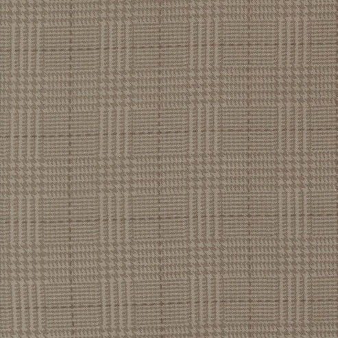 Moda Fabric Moda Farmhouse Flannels III Box Check Cocoa 49277-13F  - The Sewing Studio