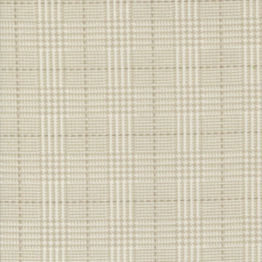 Moda Fabric Moda Farmhouse Flannels III Box Check Cream 49277-11F  - The Sewing Studio for sale UK - The Sewing Studio