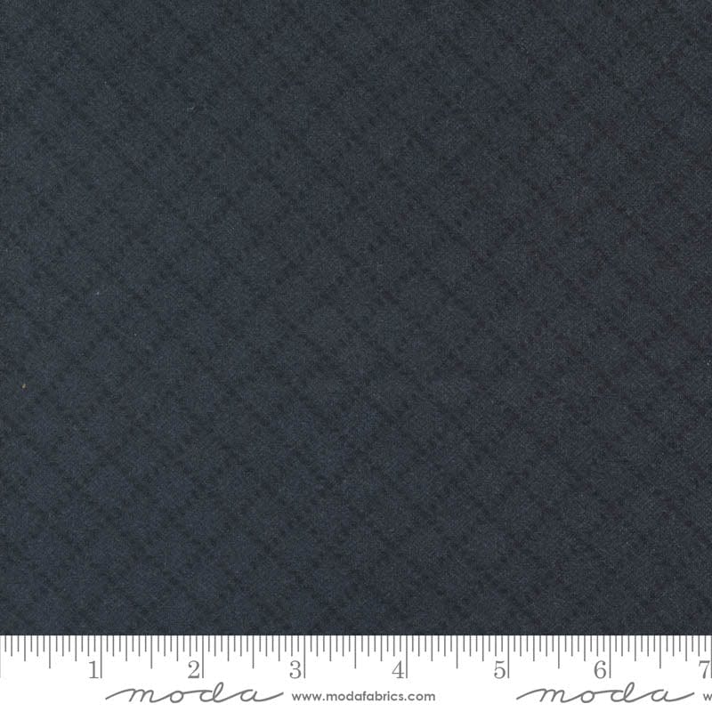 Moda Fabric Moda Farmhouse Flannels III Diamond Grid Black 49271-16F  - The Sewing Studio