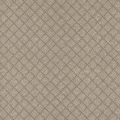 Moda Fabric Moda Farmhouse Flannels III Diamond Grid Cocoa 49271-13F  - The Sewing Studio