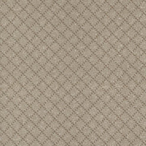 Moda Fabric Moda Farmhouse Flannels III Diamond Grid Cocoa 49271-13F  - The Sewing Studio