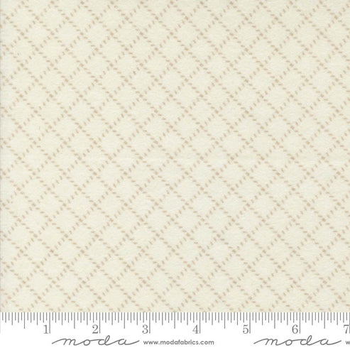 Moda Fabric Moda Farmhouse Flannels III Diamond Grid Cream 49271-11F  - The Sewing Studio