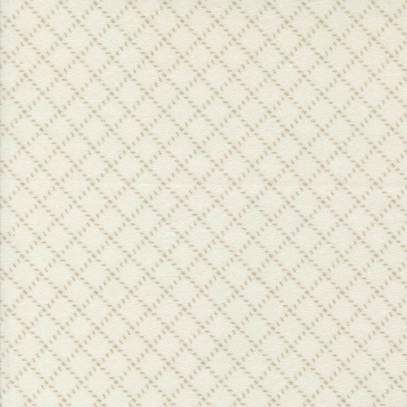 Moda Fabric Moda Farmhouse Flannels III Diamond Grid Cream 49271-11F  - The Sewing Studio