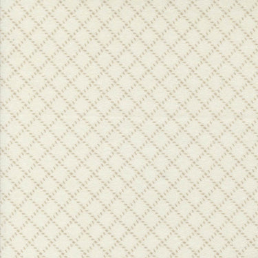 Moda Fabric Moda Farmhouse Flannels III Diamond Grid Cream 49271-11F  - The Sewing Studio for sale UK - The Sewing Studio