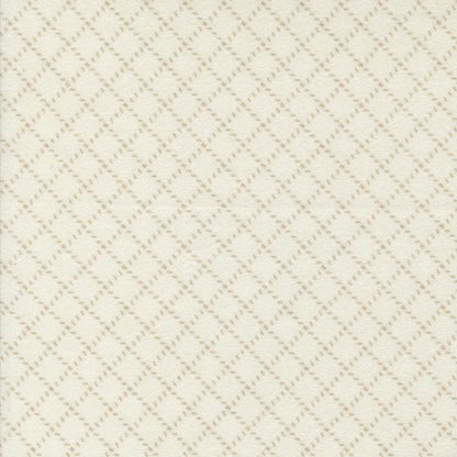 Moda Fabric Moda Farmhouse Flannels III Diamond Grid Cream 49271-11F  - The Sewing Studio