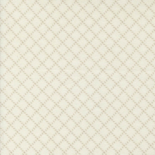 Moda Fabric Moda Farmhouse Flannels III Diamond Grid Cream 49271-11F  - The Sewing Studio