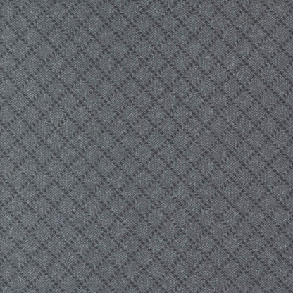 Moda Fabric Moda Farmhouse Flannels III Diamond Grid Graphite 49271-15F  - The Sewing Studio