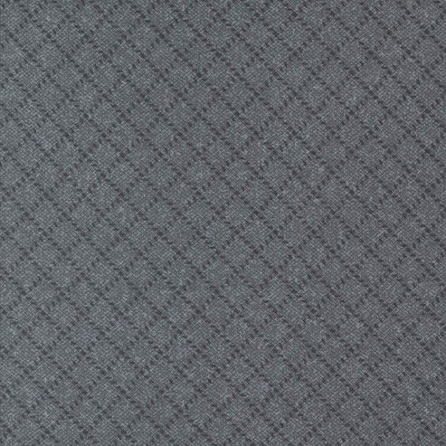 Moda Fabric Moda Farmhouse Flannels III Diamond Grid Graphite 49271-15F  - The Sewing Studio