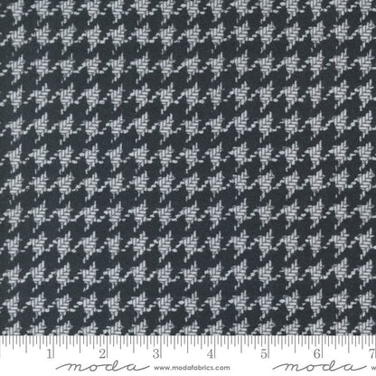 Moda Fabric Moda Farmhouse Flannels III Houndstooth Black 49270-16F  - The Sewing Studio