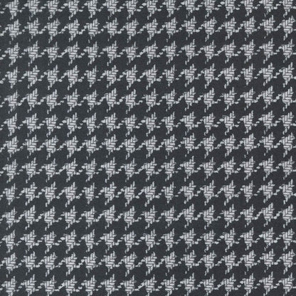 Moda Fabric Moda Farmhouse Flannels III Houndstooth Black 49270-16F  - The Sewing Studio