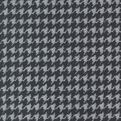 Moda Fabric Moda Farmhouse Flannels III Houndstooth Black 49270-16F  - The Sewing Studio