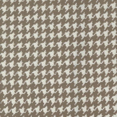 Moda Fabric Moda Farmhouse Flannels III Houndstooth Cocoa 49270-13F  - The Sewing Studio for sale UK - The Sewing Studio