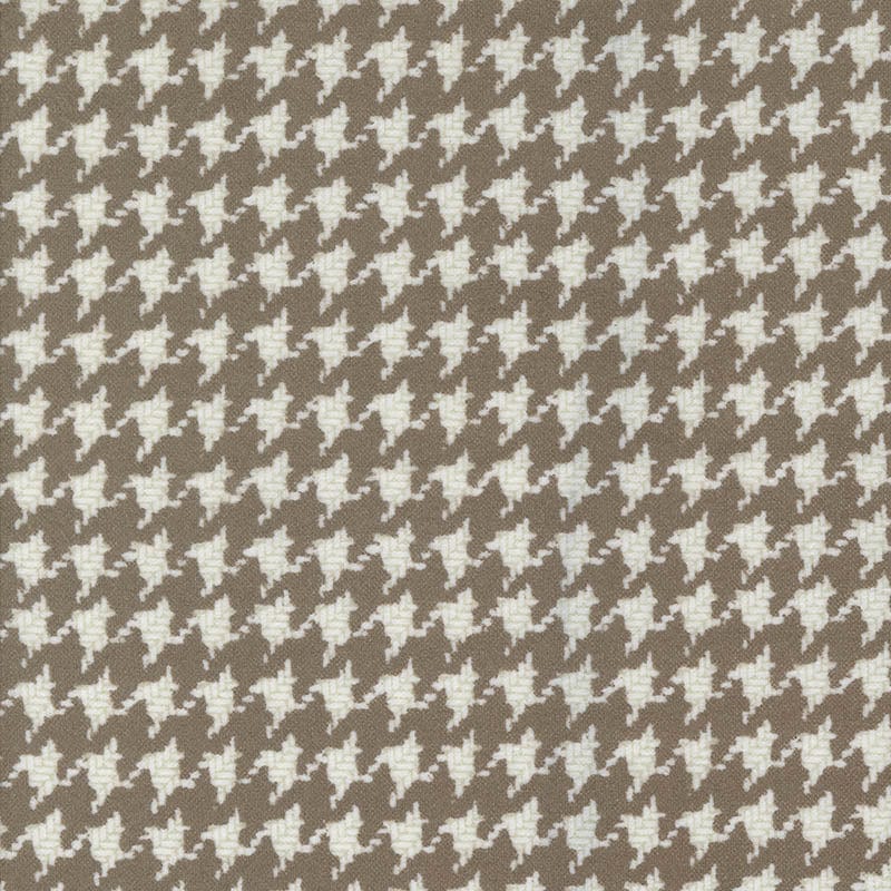 Moda Fabric Moda Farmhouse Flannels III Houndstooth Cocoa 49270-13F  - The Sewing Studio