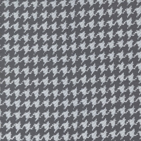 Moda Fabric Moda Farmhouse Flannels III Houndstooth Graphite 49270-15F  - The Sewing Studio