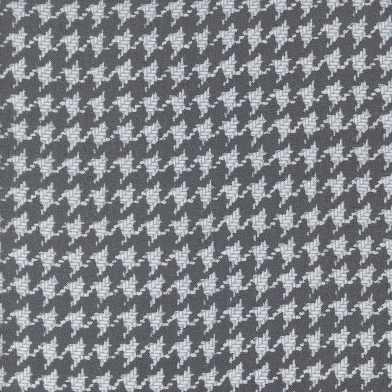 Moda Fabric Moda Farmhouse Flannels III Houndstooth Graphite 49270-15F  - The Sewing Studio