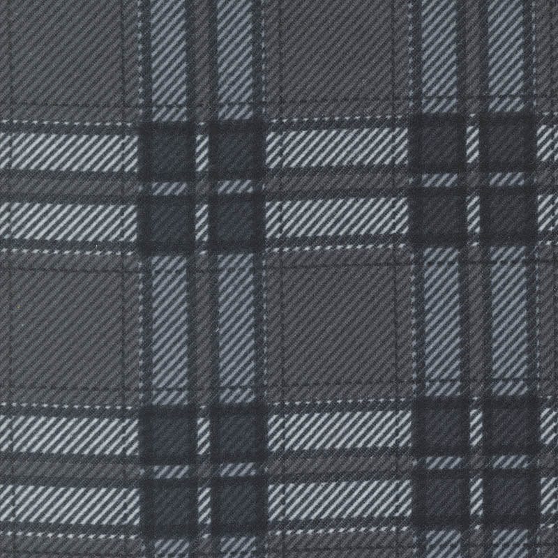 Moda Fabric Moda Farmhouse Flannels III Moose Plaid Graphite 49278-15F  - The Sewing Studio