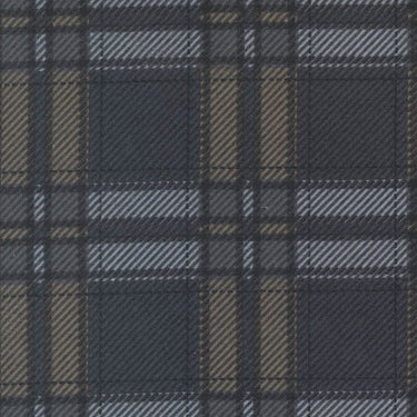 Moda Fabric Moda Farmhouse Flannels III Moose Plaid Graphite Pewter 49278-25F  - The Sewing Studio for sale UK - The Sewing Studio