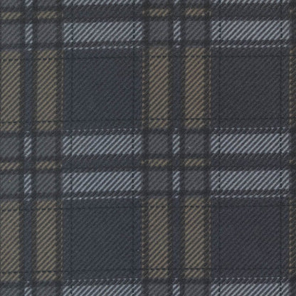 Moda Fabric Moda Farmhouse Flannels III Moose Plaid Graphite Pewter 49278-25F  - The Sewing Studio