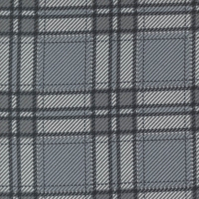 Moda Farmhouse Flannels III Moose Plaid Pewter 49278-14F