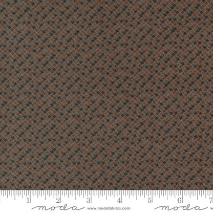 Moda Fabric Moda Farmhouse Flannels III Seedy Cocoa 49274-13F  - The Sewing Studio