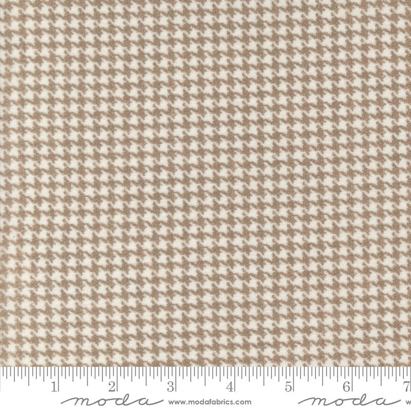 Moda Fabric Moda Farmhouse Flannels III Small Check Cocoa 49276-13F  - The Sewing Studio