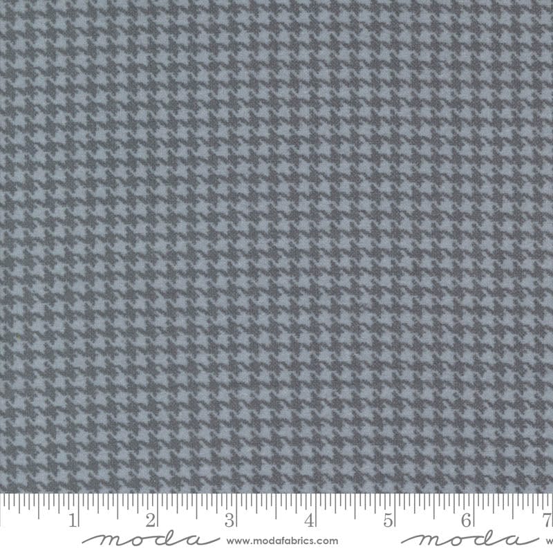 Moda Fabric Moda Farmhouse Flannels III Small Check Grey Pewter 49276-24F  - The Sewing Studio