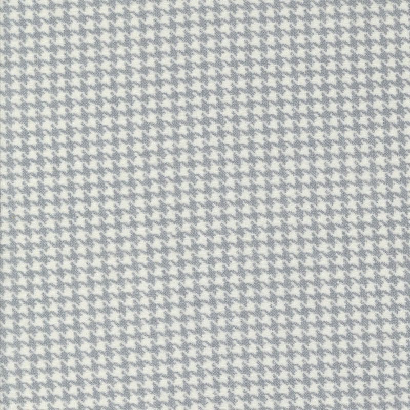 Moda Fabric Moda Farmhouse Flannels III Small Check Pewter 49276-14F  - The Sewing Studio