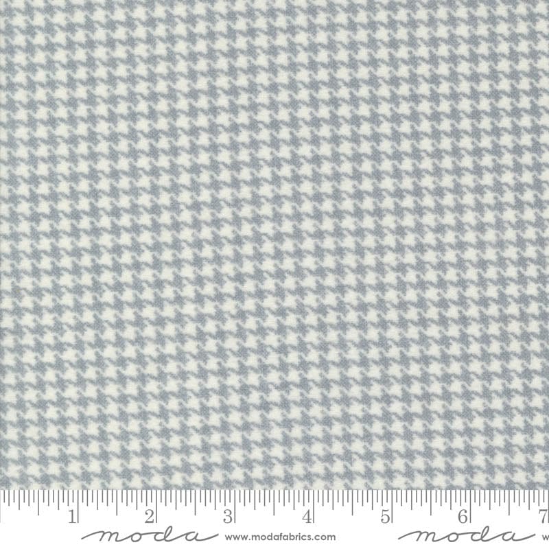 Moda Fabric Moda Farmhouse Flannels III Small Check Pewter 49276-14F  - The Sewing Studio