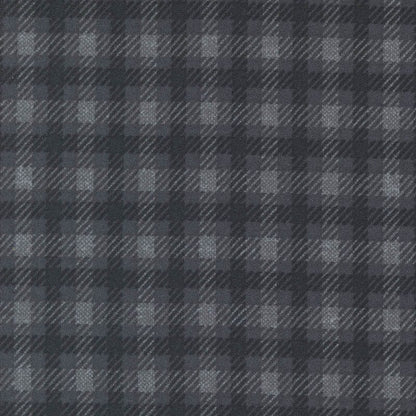 Moda Fabric Moda Farmhouse Flannels III Square Plaid Black 49273-16F  - The Sewing Studio