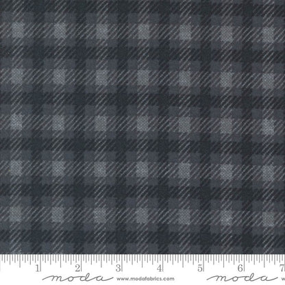 Moda Fabric Moda Farmhouse Flannels III Square Plaid Black 49273-16F  - The Sewing Studio