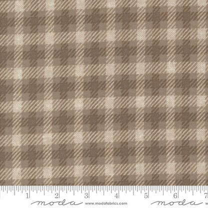 Moda Fabric Moda Farmhouse Flannels III Square Plaid Cocoa 49273-13F  - The Sewing Studio