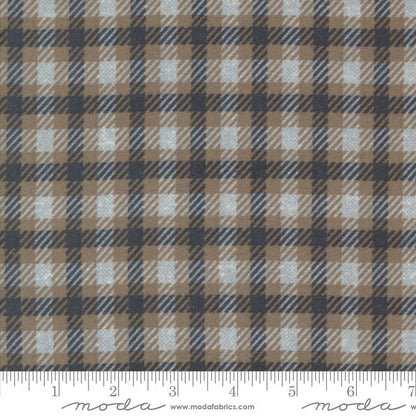 Moda Fabric Moda Farmhouse Flannels III Square Plaid Pewter 49273-14F  - The Sewing Studio