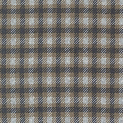 Moda Fabric Moda Farmhouse Flannels III Square Plaid Pewter 49273-14F  - The Sewing Studio