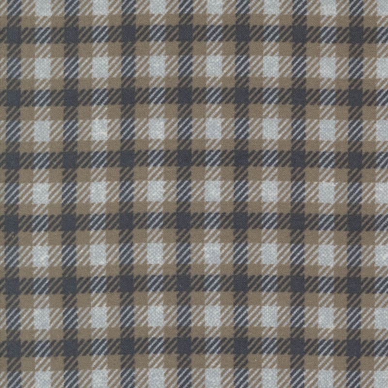 Moda Fabric Moda Farmhouse Flannels III Square Plaid Pewter 49273-14F  - The Sewing Studio