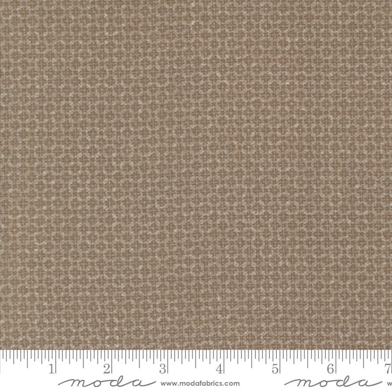 Moda Fabric Moda Farmhouse Flannels III Tic Tac Cocoa 49272-13F  - The Sewing Studio