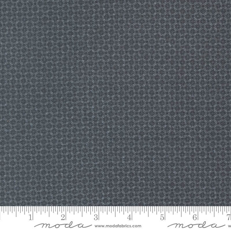 Moda Fabric Moda Farmhouse Flannels III Tic Tac Graphite 49272-15F  - The Sewing Studio