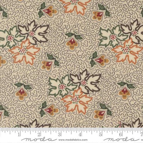 Moda Fabric Moda Fluttering Leaves Autumn Beechwood 9730-11  - The Sewing Studio