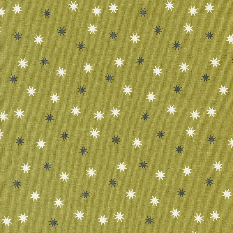 Moda Fabric Moda Hey Boo Magic Stars Green 5215-17  - The Sewing Studio