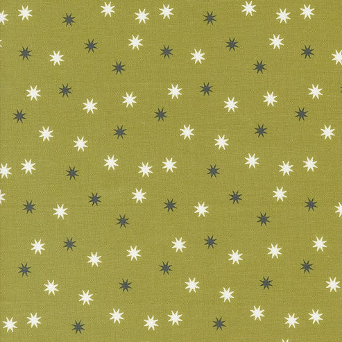 Moda Fabric Moda Hey Boo Magic Stars Green 5215-17  - The Sewing Studio