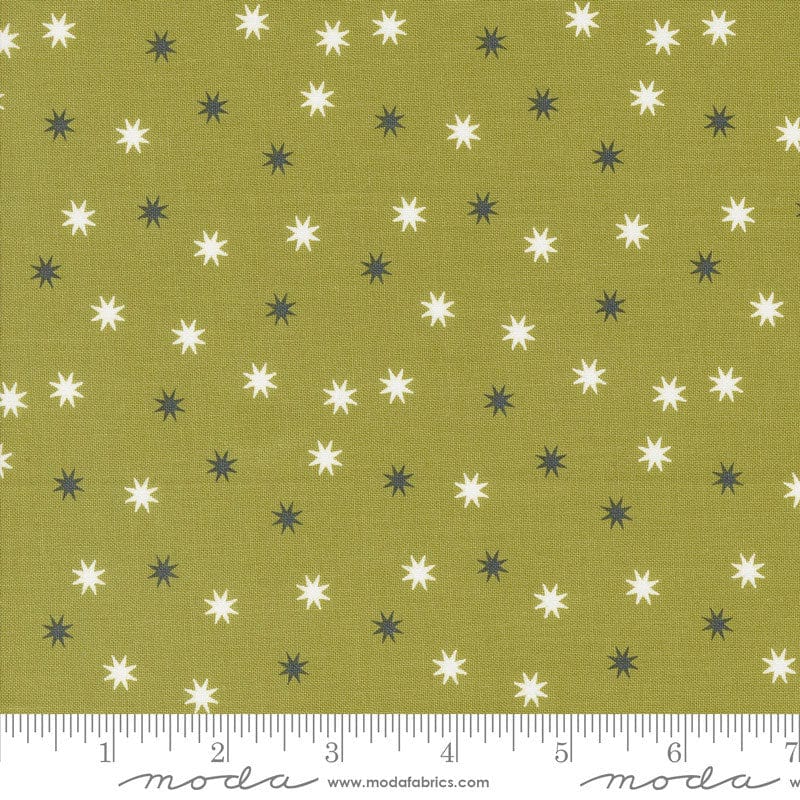 Moda Fabric Moda Hey Boo Magic Stars Green 5215-17  - The Sewing Studio