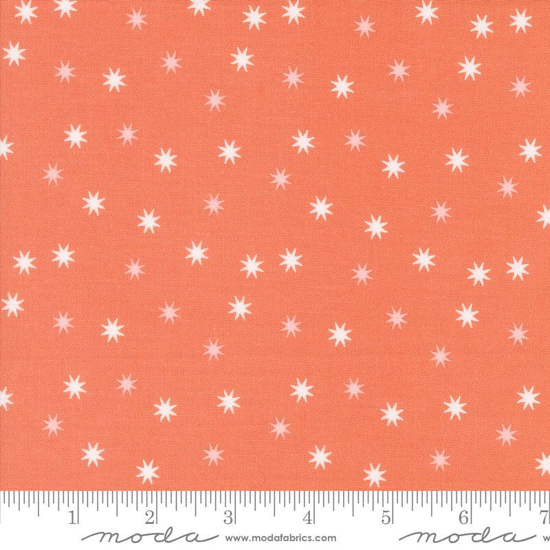 Moda Fabric Moda Hey Boo Magic Stars Soft Pumpkin 5215-12  - The Sewing Studio