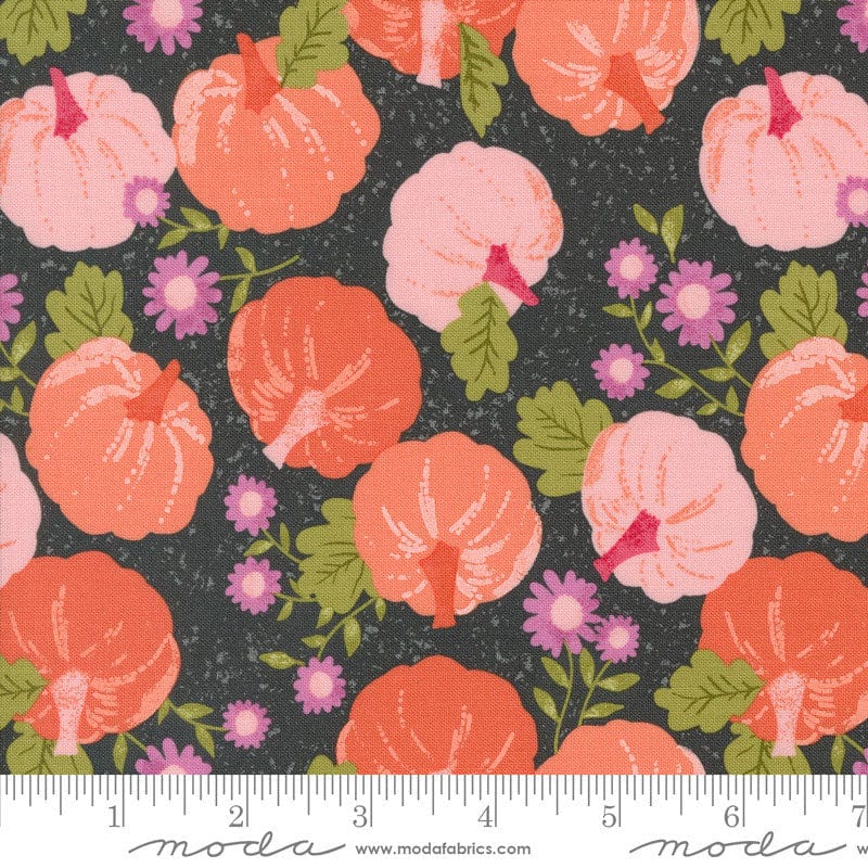 Moda Fabric Moda Hey Boo Pumpkin Patch Midnight 5210-16  - The Sewing Studio