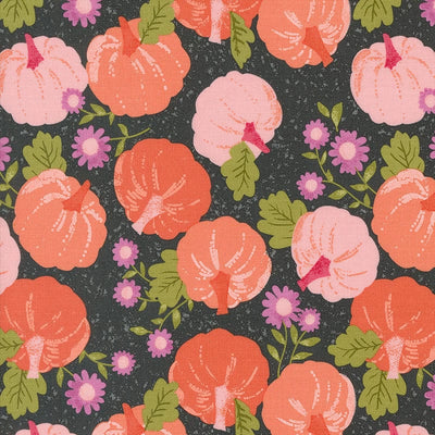 Moda Fabric Moda Hey Boo Pumpkin Patch Midnight 5210-16  - The Sewing Studio