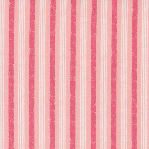 Moda Fabric Moda Hey Boo Stripe Pink 5214-13  - The Sewing Studio