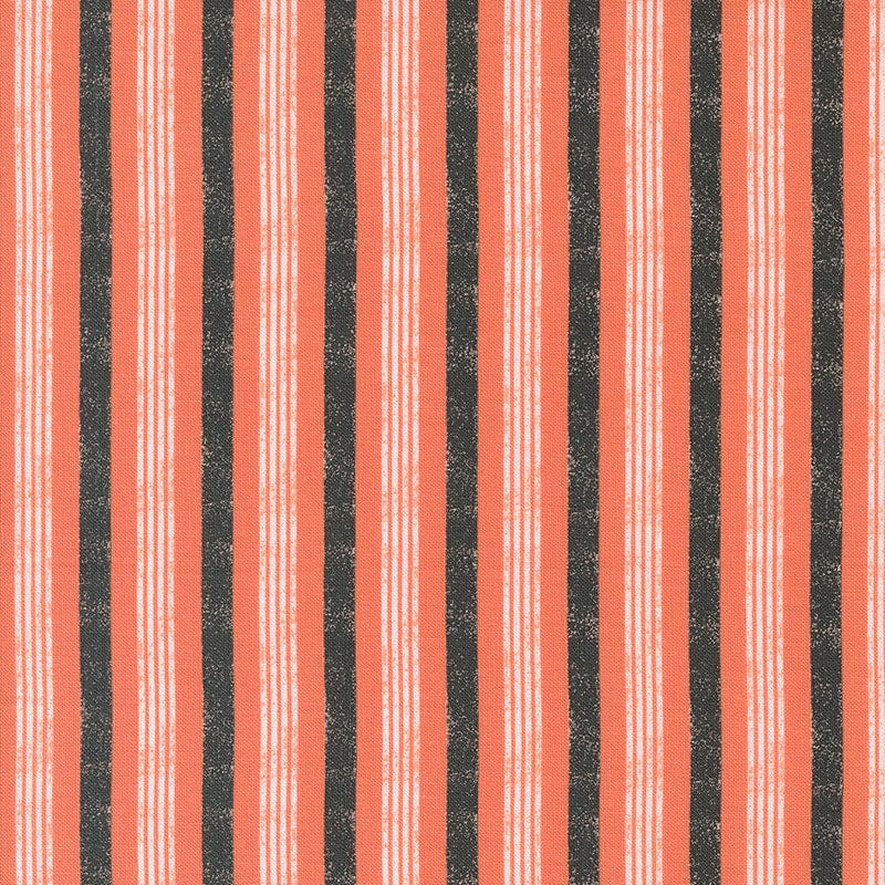 Moda Fabric Moda Hey Boo Stripe Soft Pumpkin 5214-12  - The Sewing Studio