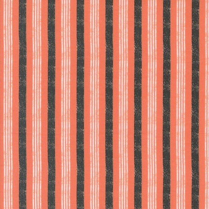 Moda Fabric Moda Hey Boo Stripe Soft Pumpkin 5214-12  - The Sewing Studio