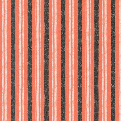 Moda Fabric Moda Hey Boo Stripe Soft Pumpkin 5214-12  - The Sewing Studio