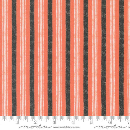 Moda Fabric Moda Hey Boo Stripe Soft Pumpkin 5214-12  - The Sewing Studio