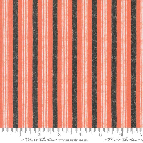 Moda Fabric Moda Hey Boo Stripe Soft Pumpkin 5214-12  - The Sewing Studio