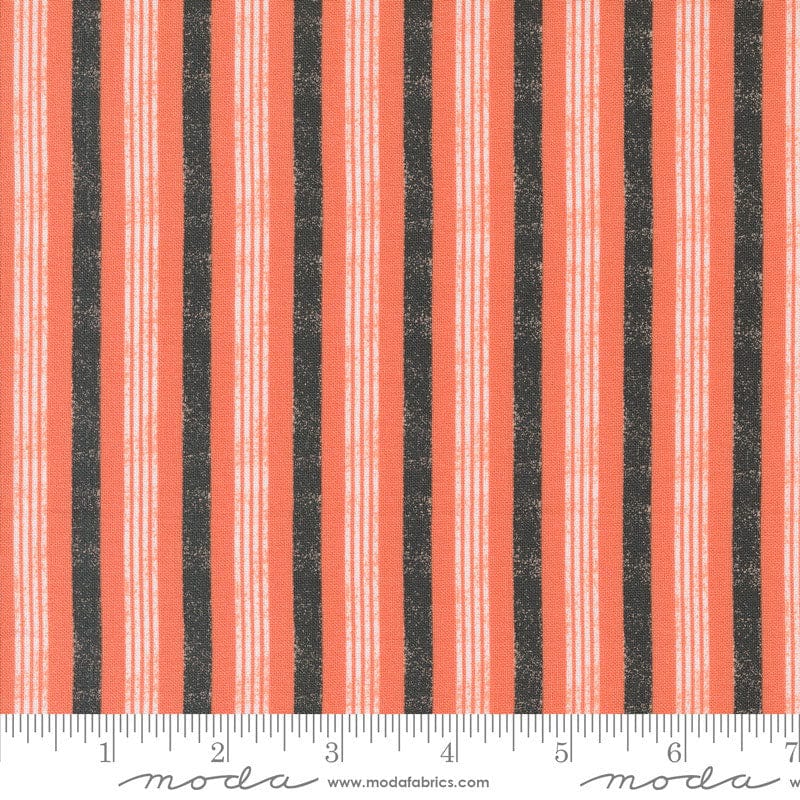 Moda Fabric Moda Hey Boo Stripe Soft Pumpkin 5214-12  - The Sewing Studio